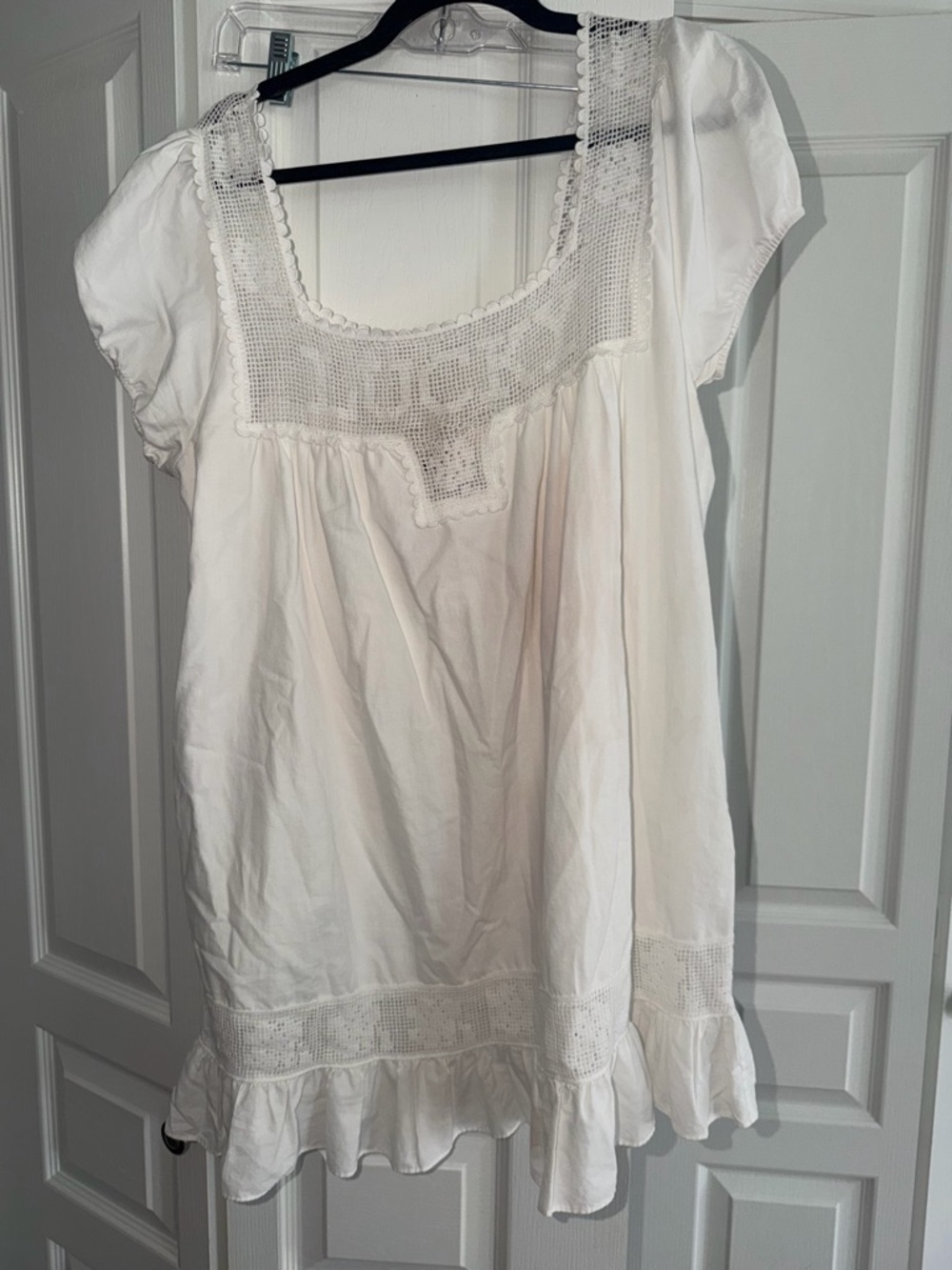Frankie’s bikinis x Bella Hadid lucky babydoll mini dress in white